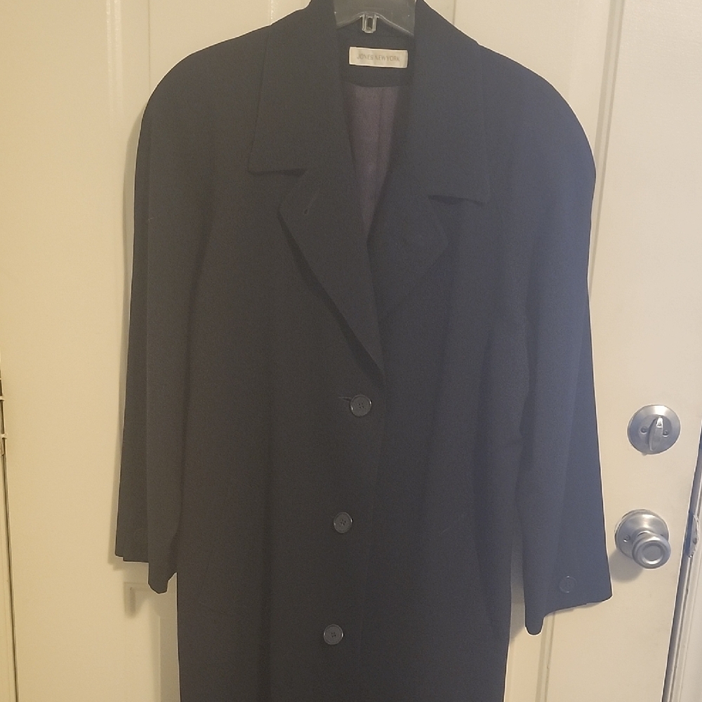 Jones New York Elegant Dark Trench Coat